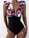 new fashion style sexy color ruffled big Vneck halter bikinipicture18