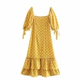wholesale fashion yellow polka dot cuffs fishtail dresspicture28