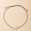 simple three pearl string necklacepicture6