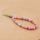 Mobile phone chain 6mm soft clay tablet rainbow short mobile phone lanyard bohemian jewelrypicture11