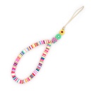 Mobile phone chain 6mm soft clay tablet rainbow short mobile phone lanyard bohemian jewelrypicture12