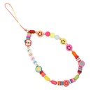 Mobile phone hanging jewelry Bohemian colored pottery LOVE letter beaded antilost mobile phone chainpicture13