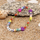 Acrylic LOVE letter antilost mobile phone chain rainbow smiley soft pottery short crystal mobile phone lanyardpicture12