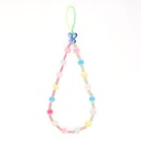 Candy color acrylic beads antilost mobile phone chain rainbow short crystal mobile phone lanyardpicture14
