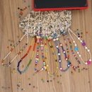 Bohemian antilost mobile phone chain acrylic LOVE letter beads short rainbow crystal mobile phone lanyardpicture12