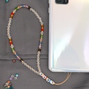 Bohemian antilost mobile phone chain acrylic LOVE letter beads short rainbow crystal mobile phone lanyardpicture13
