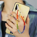 Bohemian style LOVE letter beads short rainbow crystal mobile phone lanyard antilost mobile phone chainpicture9