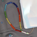 Bohemian style LOVE letter beads short rainbow crystal mobile phone lanyard antilost mobile phone chainpicture11