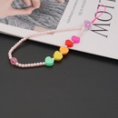 Beaded imitation pearl antilost mobile phone chain short soft pottery love mobile phone lanyardpicture11