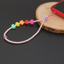 Beaded imitation pearl antilost mobile phone chain short soft pottery love mobile phone lanyardpicture12