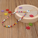 Colored glaze eye beads mobile phone chain rainbow millet beads beaded mobile phone lanyardpicture11