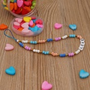 Handmade woven LOVE letter beaded mobile phone chain rainbow millet beads mobile phone lanyardpicture12