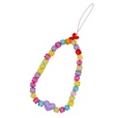 Acrylic candy color mobile phone chain love short mobile phone lanyard hand jewelrypicture14