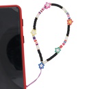 Bohemian rainbow soft ceramic mobile phone lanyard star braided beaded mobile phone chainpicture13