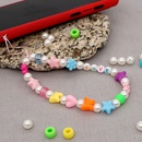 Pearl antilost mobile phone chain hanging jewelry LOVE letter beads pottery mobile phone lanyardpicture11