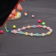 Perles acryliques de couleur bonbon chane de tlphone portable antiperte arcenciel lanire de tlphone portable en cristal courtpicture15