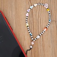 Colored glaze eye beads LOVE letters black and white millet beaded mobile phone lanyardpicture14
