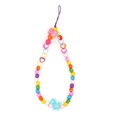 Mobile phone chain candy color love acrylic beads short mobile phone lanyardpicture15