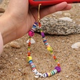 Acrylic LOVE letter antilost mobile phone chain rainbow smiley soft pottery short crystal mobile phone lanyardpicture14