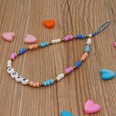 Handmade woven LOVE letter beaded mobile phone chain rainbow millet beads mobile phone lanyardpicture14