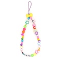 DIY letters LOVE mobile phone lanyard hanging neck smiling soft pottery key ropepicture15