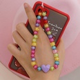Acrylic candy color mobile phone chain love short mobile phone lanyard hand jewelrypicture16