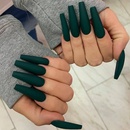 Fashion pure color long fake nailspicture23