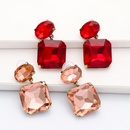 Fashion Alloy Glass Diamond Square Geometric Earringspicture18