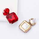 Fashion Alloy Glass Diamond Square Geometric Earringspicture16
