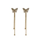 Korean style twowear butterfly tassel long earringspicture10