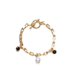 fashion OT buckle pearl alloy bracelet wholesale
