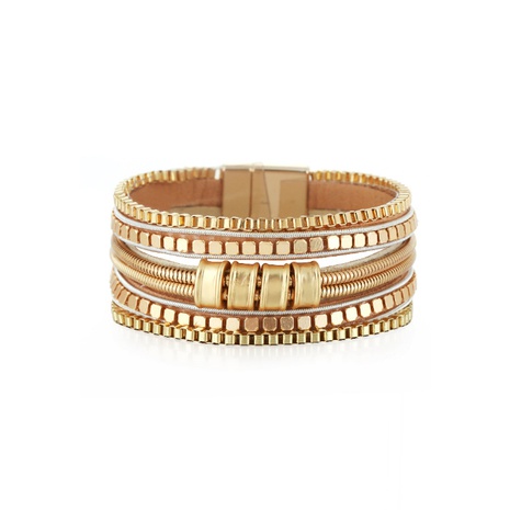 bohemian multi-layer irregular leather strap bracelet wholesale's discount tags