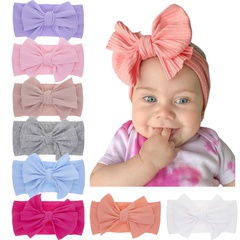 Fashion bow knot 8 colors children's elastic headband