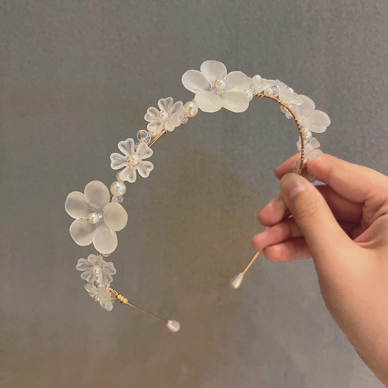 retro acrylic flower headband wholesale