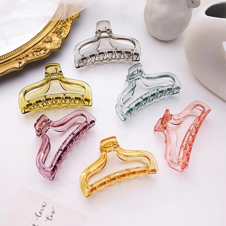 Korean transparent acrylic large hair clip  NHAQ371218's discount tags