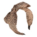 einfaches geknotetes Stirnband mit LeopardenFruchtdruckpicture16