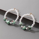 Nihaojewelry boucles d39oreilles cercle de perles de contraste de couleur simple bijoux en grospicture10
