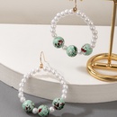 Nihaojewelry boucles d39oreilles cercle de perles de contraste de couleur simple bijoux en grospicture12