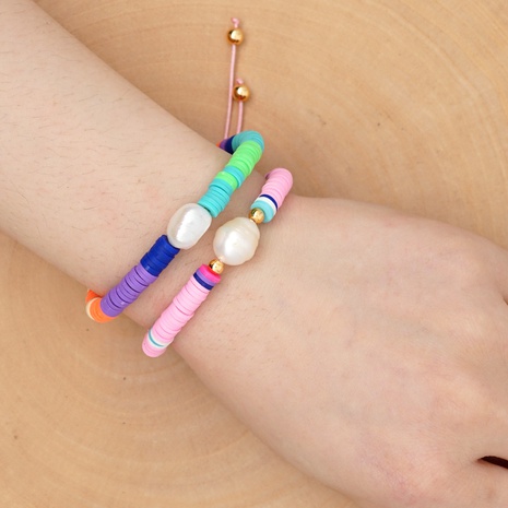 bracelet de perles fait main en poterie douce de style bohème en gros's discount tags
