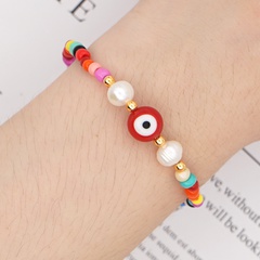 bohemian style pearl red demon eye bracelet wholesale