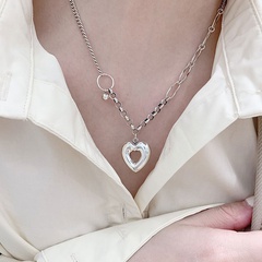 Korean style hollow heart clavicle chain necklace