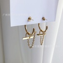 Fashion circle tassel titanium steel earrings hooppicture5
