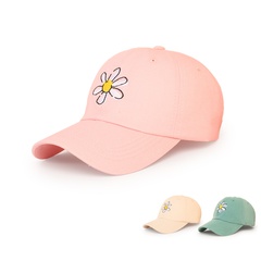 Korean style flower sunscreen wide-brimmed baseball cap