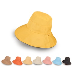 Korean style sunshade windproof double-sided can wear basin hat