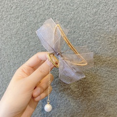 korean style yarn imitation pearl tassel metal catch clip wholesale