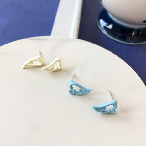 Cute Wing Hollow Paint Earrings's discount tags