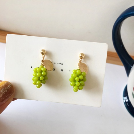 Cute Green Grape Fruit Stud Earrings's discount tags