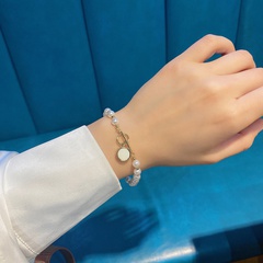 new fashion pearl round OT buckle bracelet