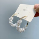 retro diamondstudded pearl large hoop earrings wholesalepicture17
