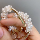 retro diamondstudded pearl large hoop earrings wholesalepicture16